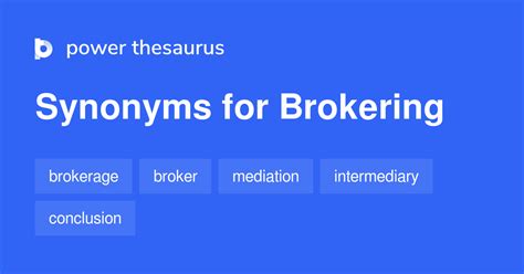 brokering synonym|Iba pa.